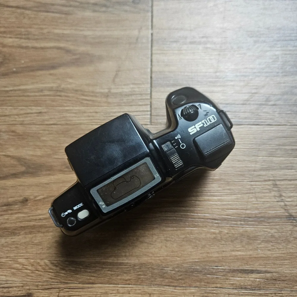 Lot of 2 VTG SLR Film Camera Bodies Konica FS-1 and Pentax SF10 35mm Untested